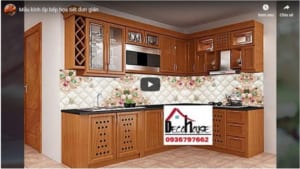 Mẫu kính ốp bếp 3d họa tiết đơn giản