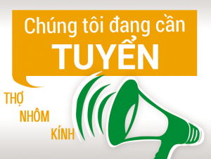 CẦN TUYỂN 05 THỢ LẮP ĐẶT NHÔM KÍNH TẠI HÀ NỘI LƯƠNG CAO