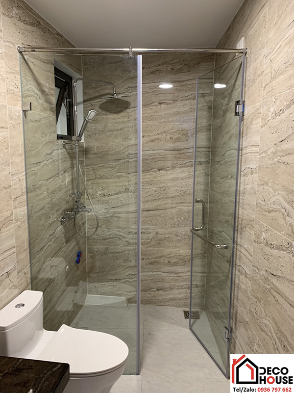 Vách kính nhà tắm đẹp Hà Đông