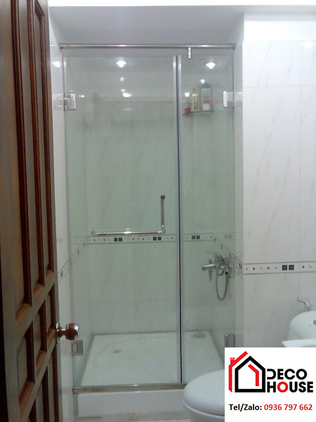 Vách kính phòng tắm nhỏ | Decohouse chuyên kính tại Hà Nội