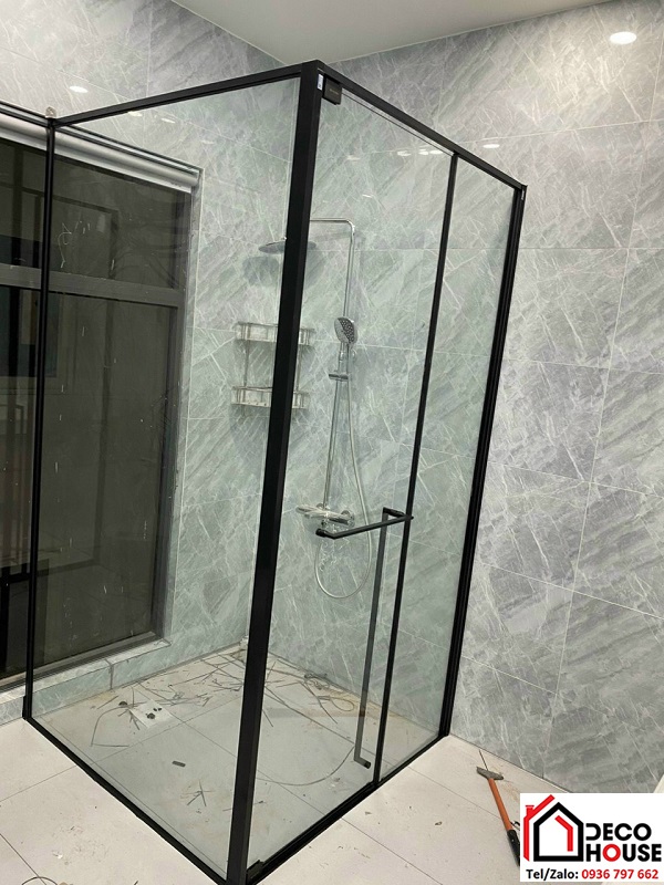 Cabin tắm kính giằng vuông