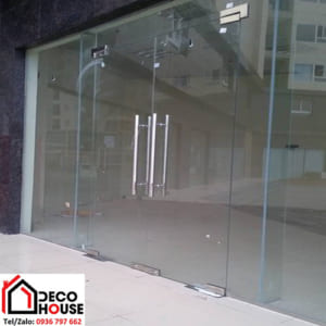 cửa kính cường lực 2 cánh