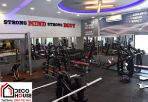 Gương dán tường phòng tập gym khổ lớn