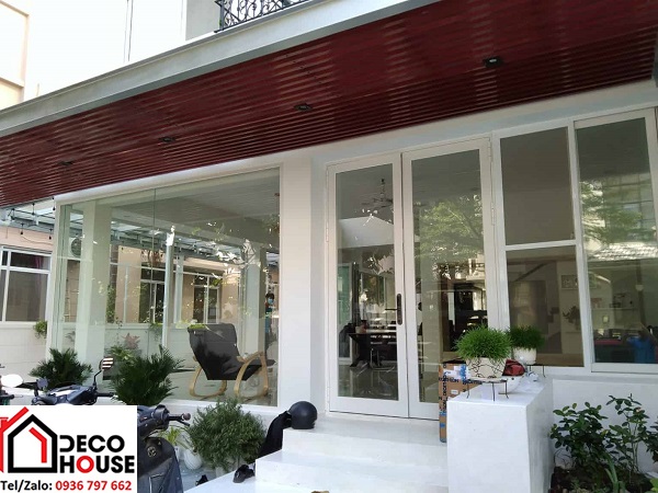Cửa nhôm kính Xingfa màu trắng cho cửa lớn