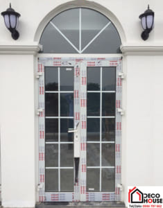 Cửa vòm nhôm kính Xingfa 2 cánh