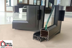 Báo giá cửa nhôm hệ 55 vát cạnh