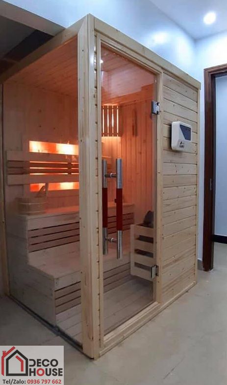 Phòng tắm kính cường lực xông hơi