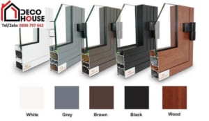 Các màu cửa nhôm Xingfa nhập khẩu