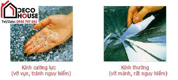 So sánh kính cường lực và kính thường khi vỡ