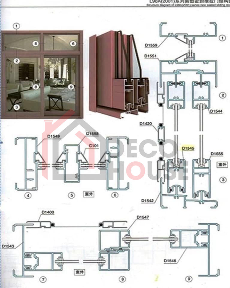Cataloge cửa nhôm Xingfa hệ 93