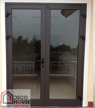 Cửa đi 2 cánh nhôm Xingfa