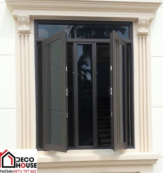Cửa sổ nhôm Xingfa 2 cánh mở quay hệ 55
