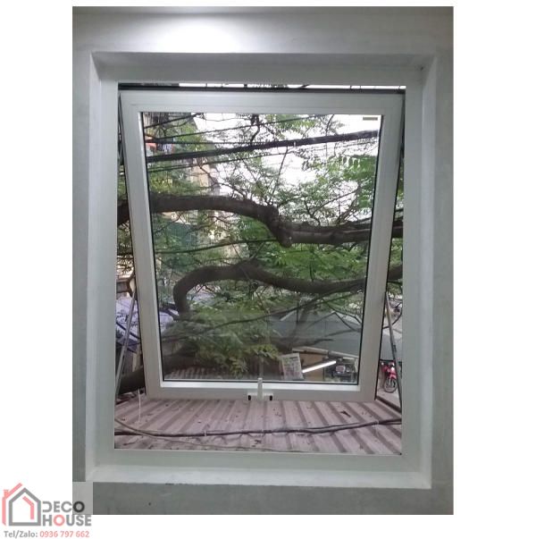 Làm cửa sổ mở hất nhôm Xingfa kính cường lực