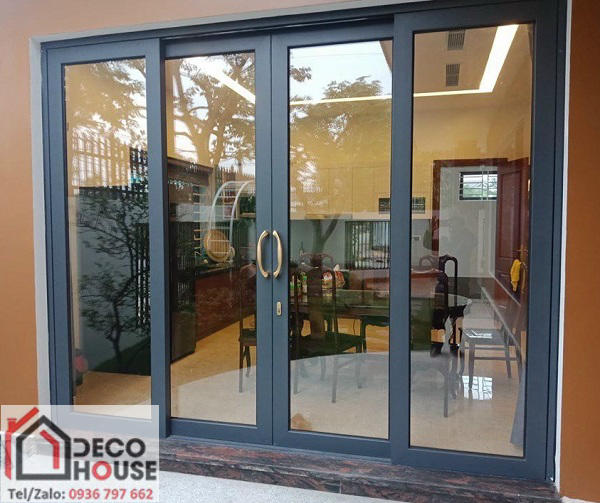 Lắp cửa nhôm kính cao cấp cho phòng khách