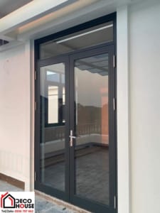 Mẫu cửa đi 2 cánh nhôm Xingfa đẹp