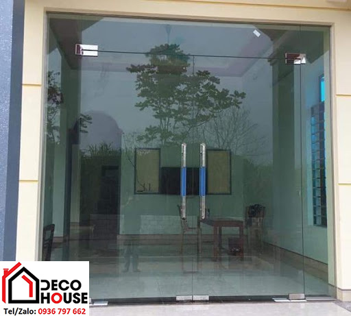 Làm cửa kính cường lực 2 cánh