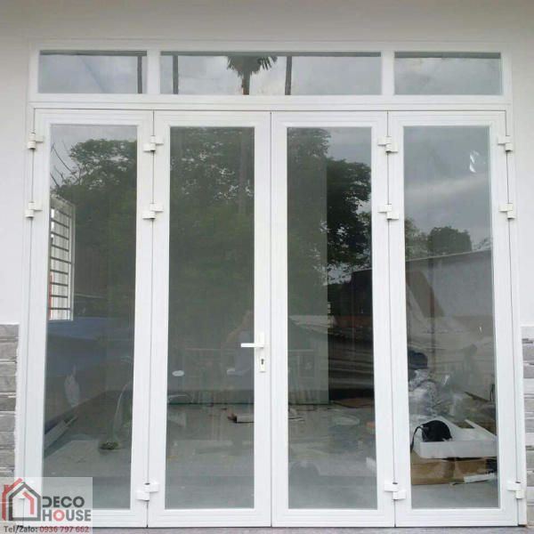 Cửa nhôm Xingfa 4 cánh màu trắng