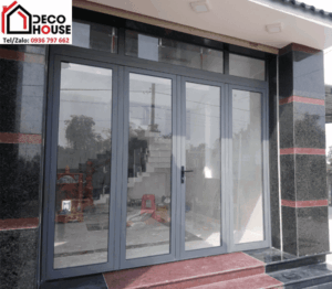 Cửa nhôm Xingfa màu xám ghi