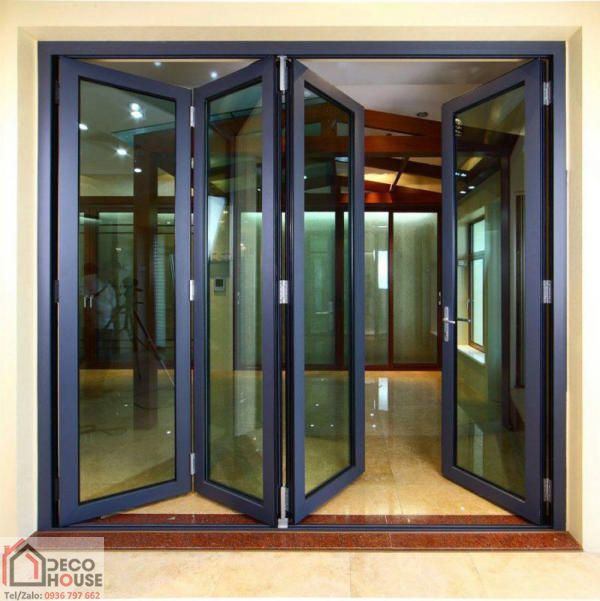 Cửa nhôm Xingfa xếp gấp 4 cánh