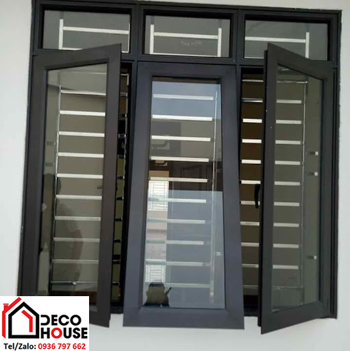 Cửa sổ 3 cánh nhôm Xingfa màu đen