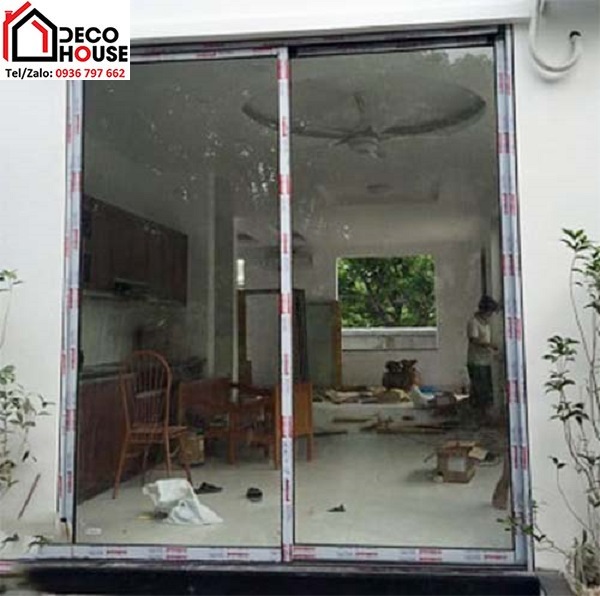 Mẫu cửa lùa 2 cánh nhôm Xingfa đẹp
