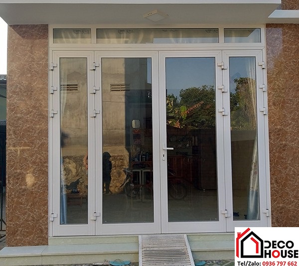 Mẫu cửa nhôm Xingfa màu trắng giá rẻ
