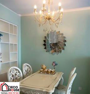Mẫu gương decor trang trí bàn ăn cắt CNC tỉ mỉ