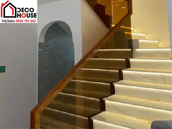Lan can kính cường lực màu trà