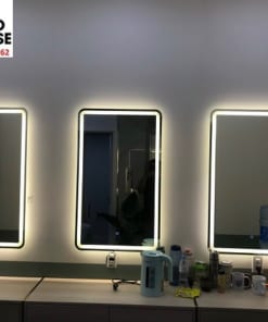 Lắp đặt gương tiệm tóc có đèn LED tại Hà Nội