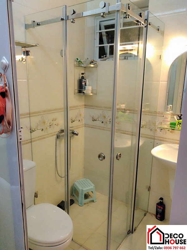 Cabin tắm kính cửa lùa