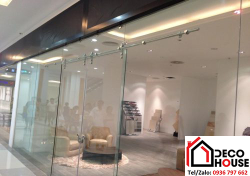 Cửa kính cường lực lùa 12 ly